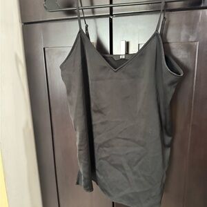 Uniqlo Black V-Neck Cami Women's Top